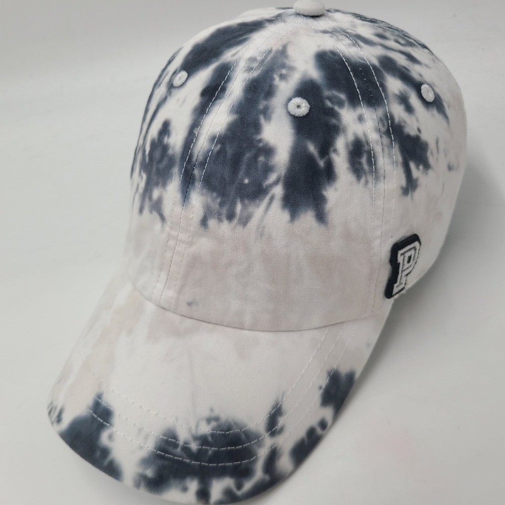 Women Victorias Secret Pink Hat Strapback Adjustable White Gray Blue Tie Dye